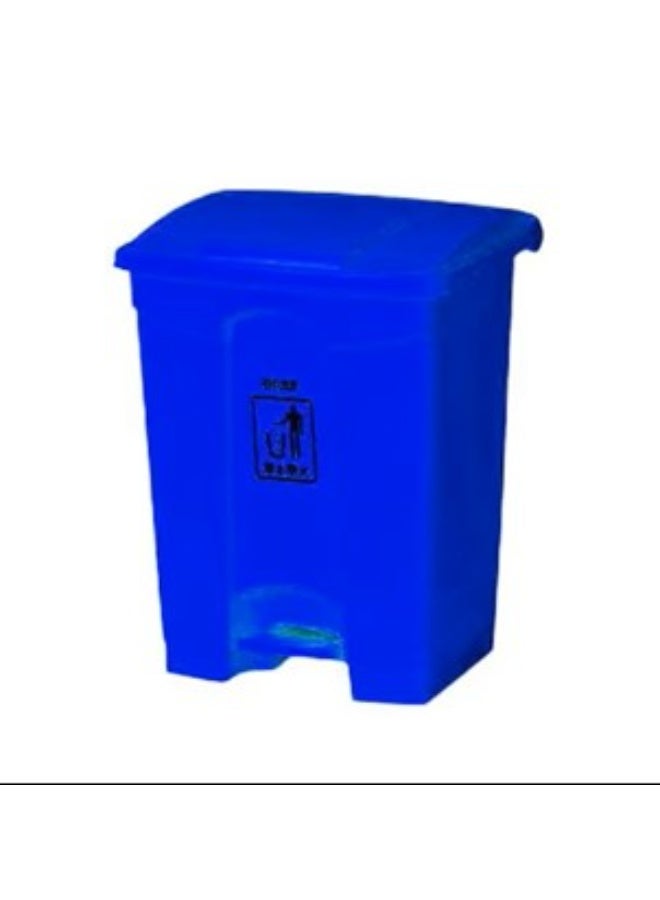 Tekbin Plastic Garbage Bin with pedal Blue 68 ltr